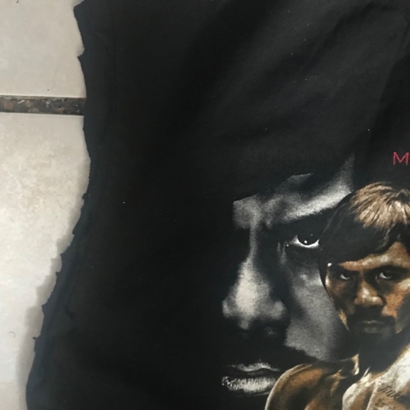 Men’s Floyd Mayweather Vs Manny Pacouiao Tank Sleeveless T-Shirt Sz Large - Picture 4 of 10
